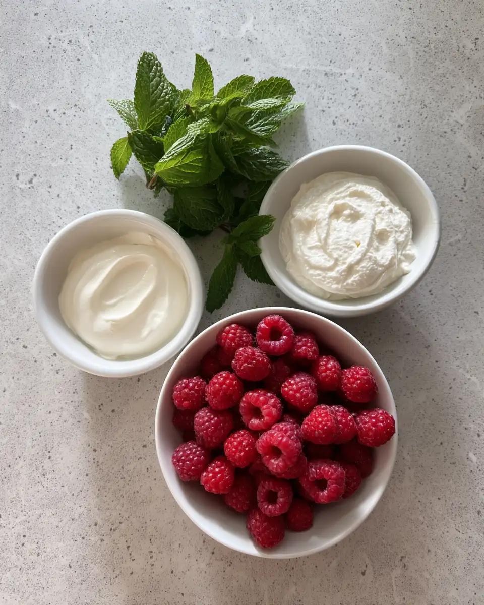 Ingredients for Indulge in the Creamy Delight of Mousse Framboises Mascarpone Onctueuse