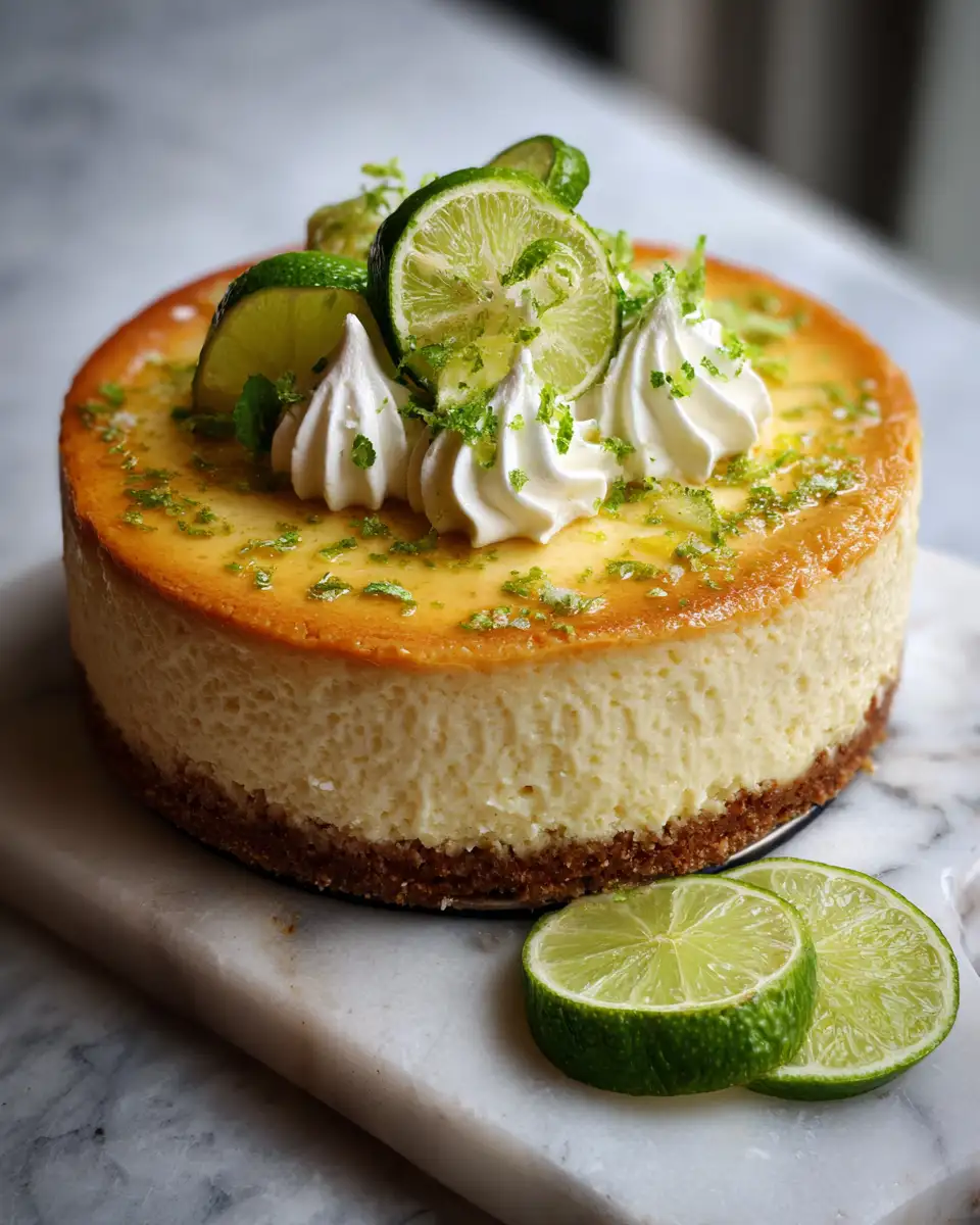 Final dish - Irresistibly Zesty: No-Bake Key Lime Cheesecake Delight