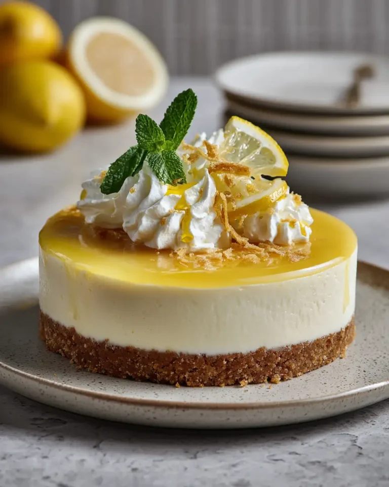 Zesty Delight: Indulge in Our No-Bake Lemon Cheesecake Masterpiece - Featured Image