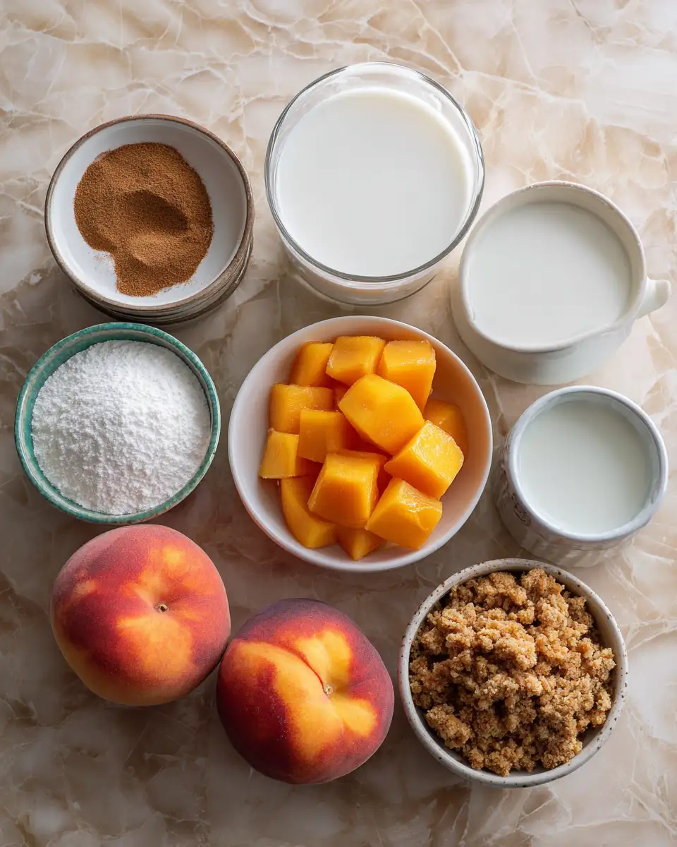 Ingredients for Peach Cobbler Ice Cream: A Sweet Symphony of Summer Flavors