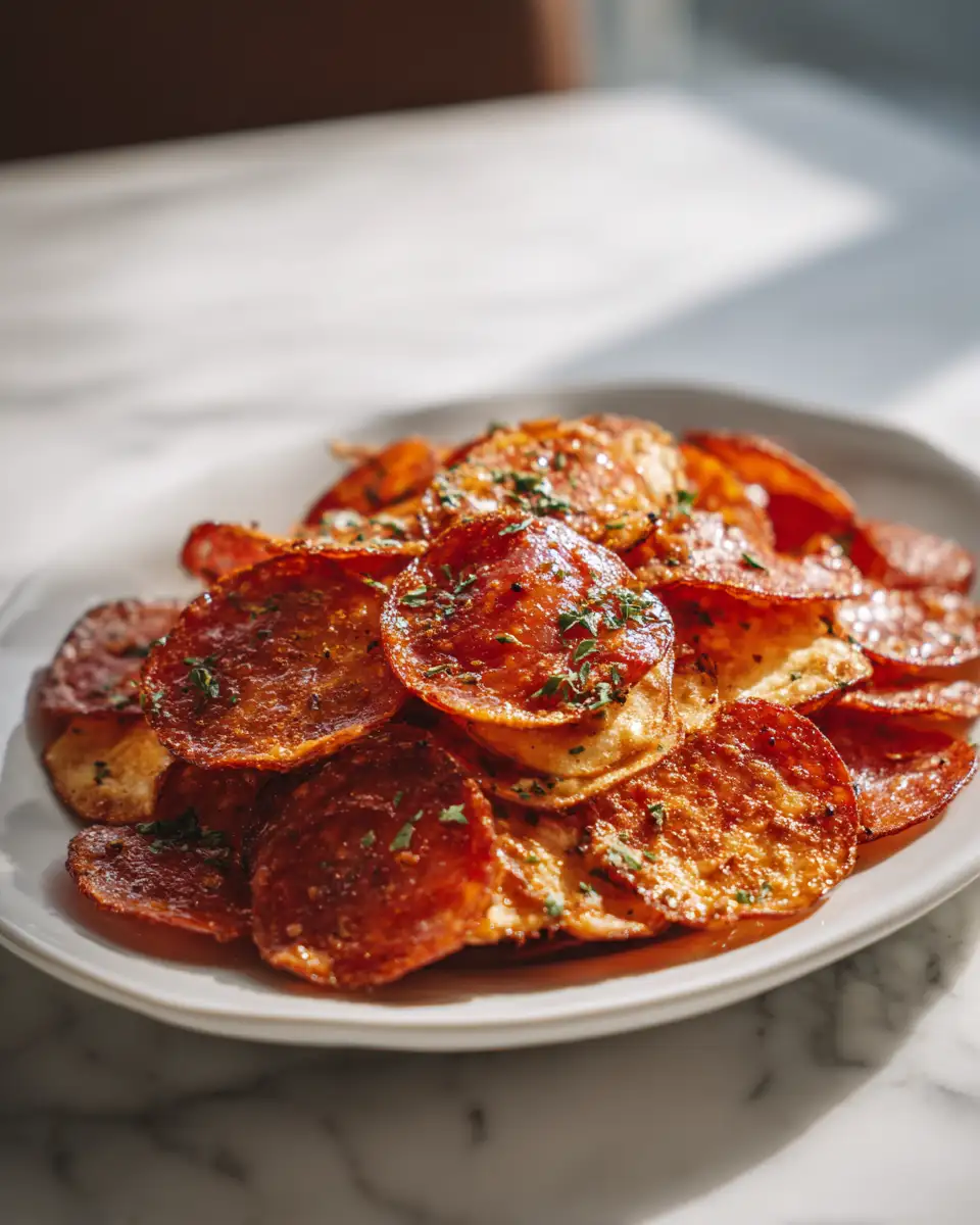 Crispy Delights: The Ultimate Pepperoni Cheese Chips Recipe - Featured Image