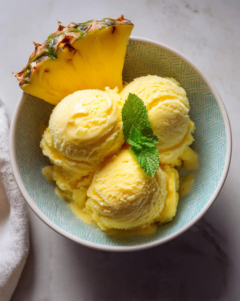 Tropical Bliss: Dive Into Pineapple Coconut Sorbet - Featured Image