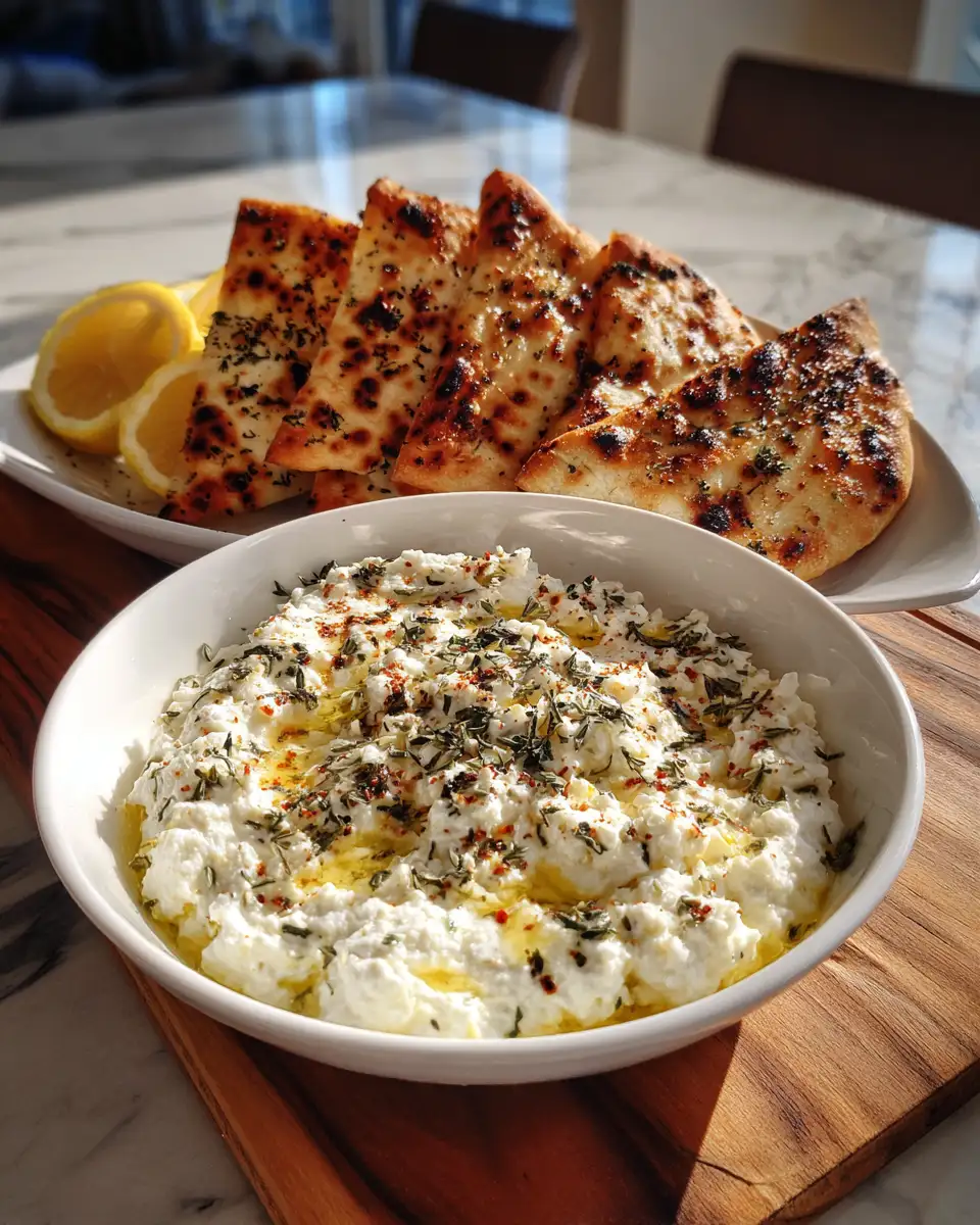 Creamy Indulgence: Dive into the Deliciousness of Roasted Garlic Feta Dip - Featured Image