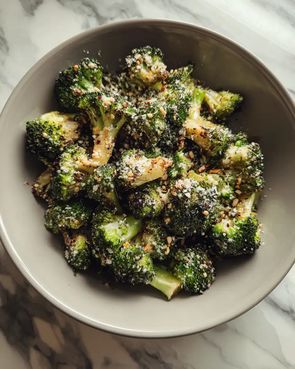 Final dish - Transform Your Side Dish Game with Irresistible Roasted Garlic Parmesan Broccoli