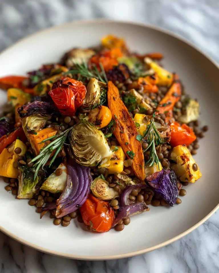 Savor the Flavor: Roasted Vegetable Lentil Salad Perfection - Featured Image