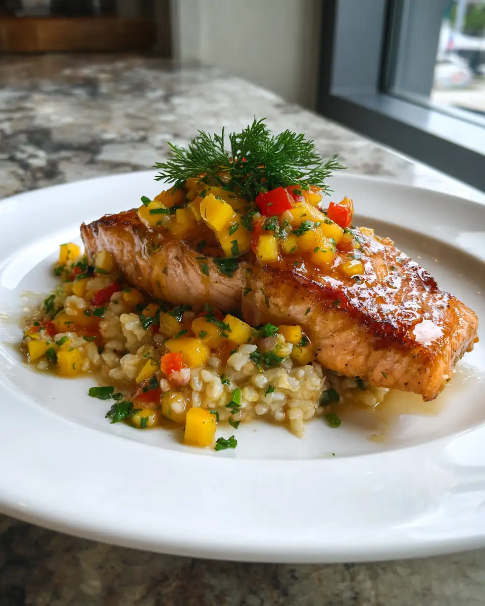 Savor the Flavor: Salmon with Mango Salsa Delight 6 Final dish - Savor the Flavor: Salmon with Mango Salsa Delight