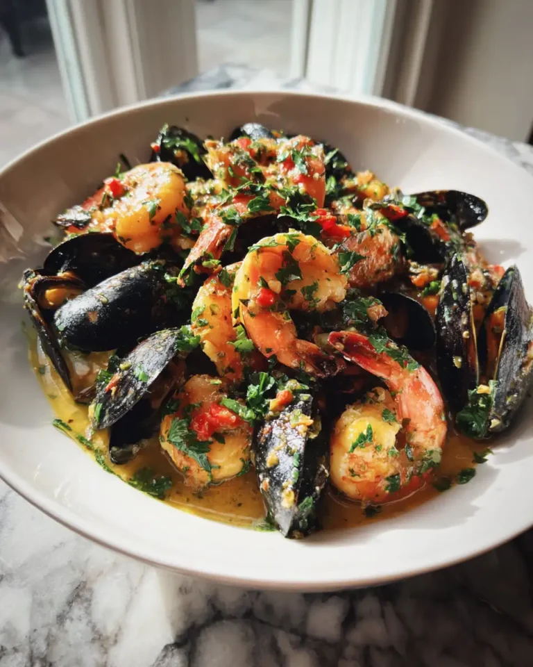 Savor the Sea: Irresistible Shrimp and Mussels in Garlic Sauce - Featured Image
