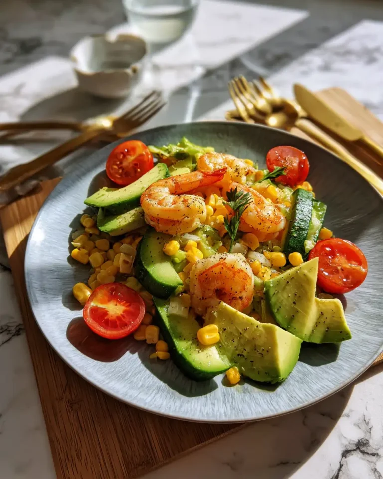 Zesty Shrimp Avocado Corn Salad Delight - Featured Image