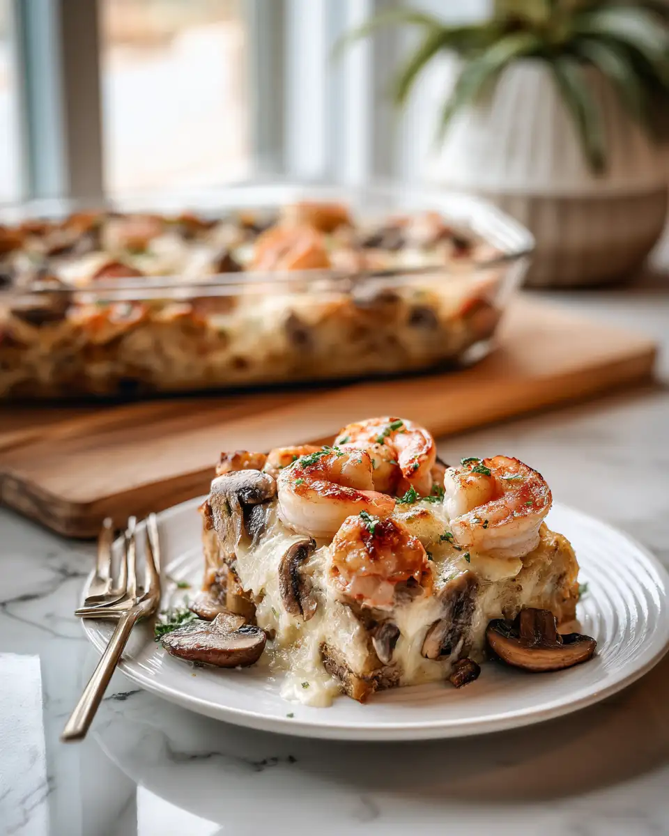 Unlock Flavor Bliss with a Savory Shrimp Mushroom Casserole - Featured Image