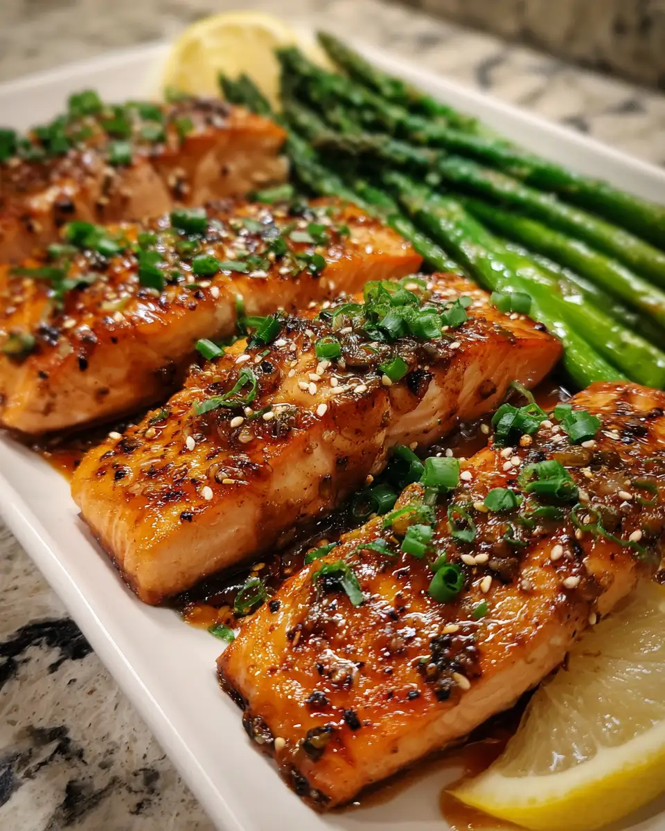 Spice Up Your Dinner with Irresistible Honey Garlic Salmon 6 Final dish - Spice Up Your Dinner with Irresistible Honey Garlic Salmon