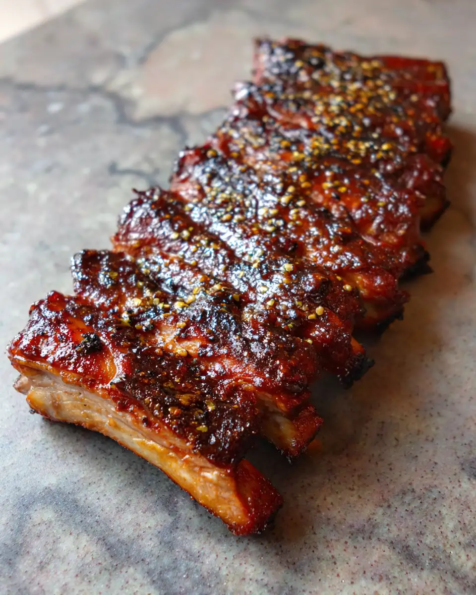 Irresistibly Sticky BBQ Pork Ribs That Will Make Your Taste Buds Dance 6 Final dish - Irresistibly Sticky BBQ Pork Ribs That Will Make Your Taste Buds Dance