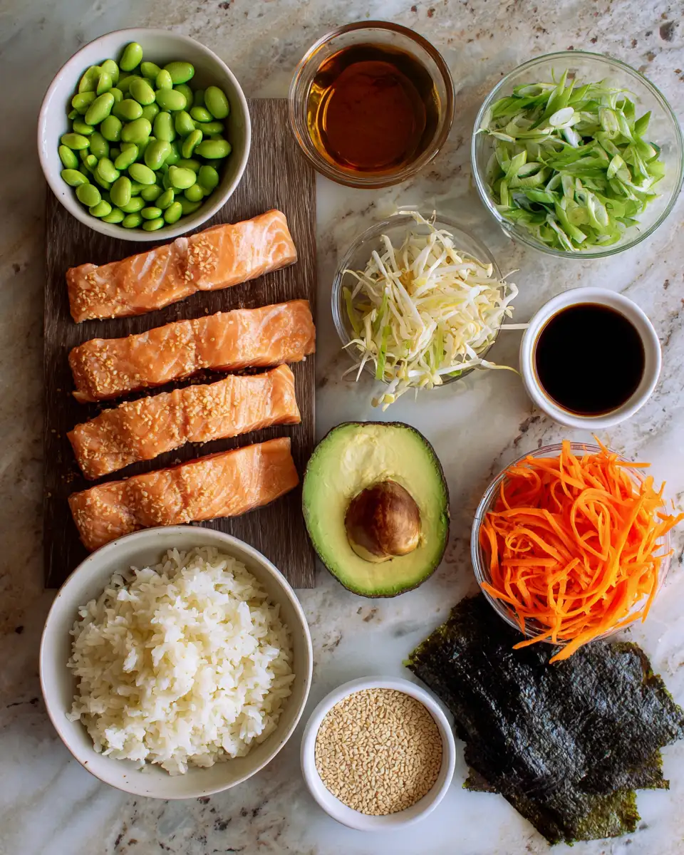 Ingredients for Irresistibly Delicious: Dive Into Our Sticky Teriyaki Salmon Bowl