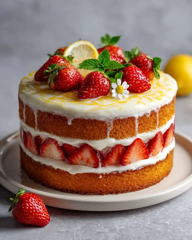 Zesty Bliss: Dive into the Irresistible World of Strawberry Lemonade Cake - Featured Image