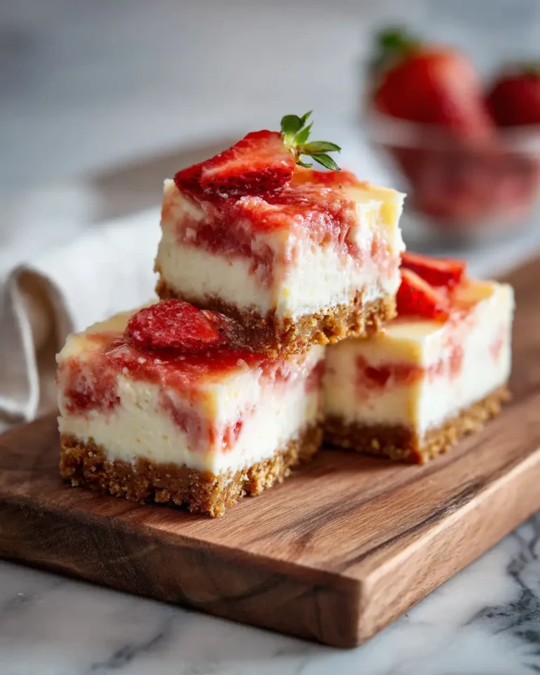 Irresistibly Tangy Strawberry Lemonade Cheesecake Bars to Sweeten Your Day - Featured Image