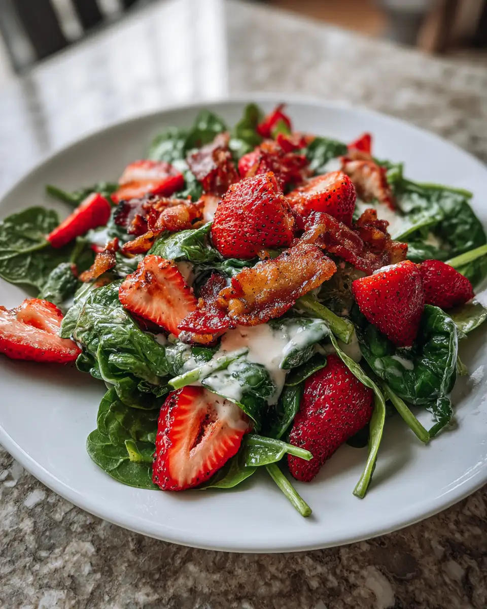 Sweet and Savory Bliss in Every Bite of Strawberry Spinach Salad - Featured Image