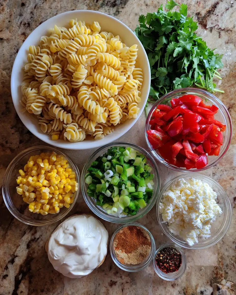 Ingredients for Savor the Flavor: Street Corn Pasta Salad Adventure