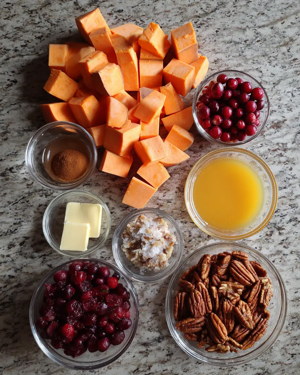 Sweet Potato Casserole with Cranberries: A Festive Twist on a Classic Dish 4 Ingredients for Sweet Potato Casserole with Cranberries: A Festive Twist on a Classic Dish