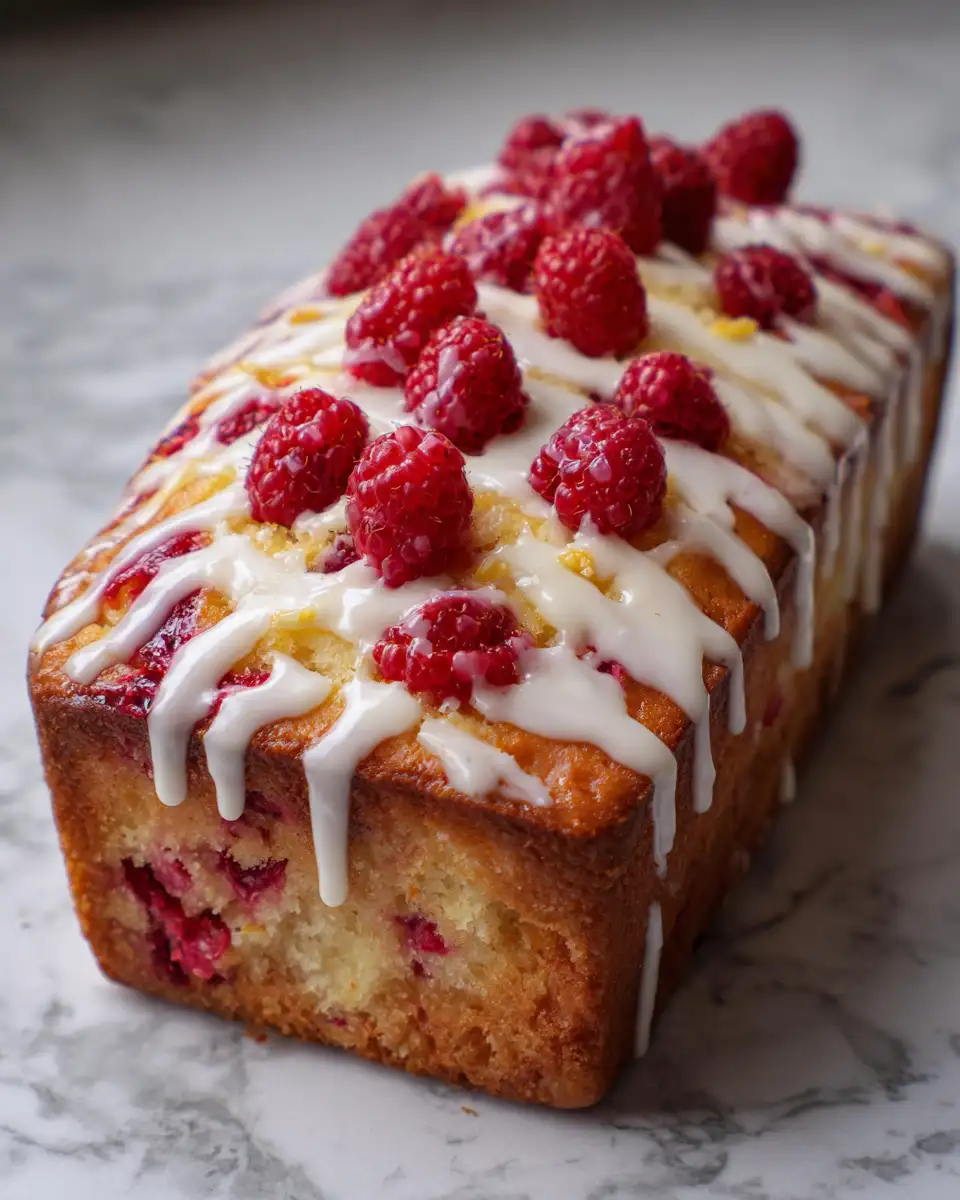 Final dish - Decadent Delight: White Chocolate Raspberry Loaf Cake Perfection