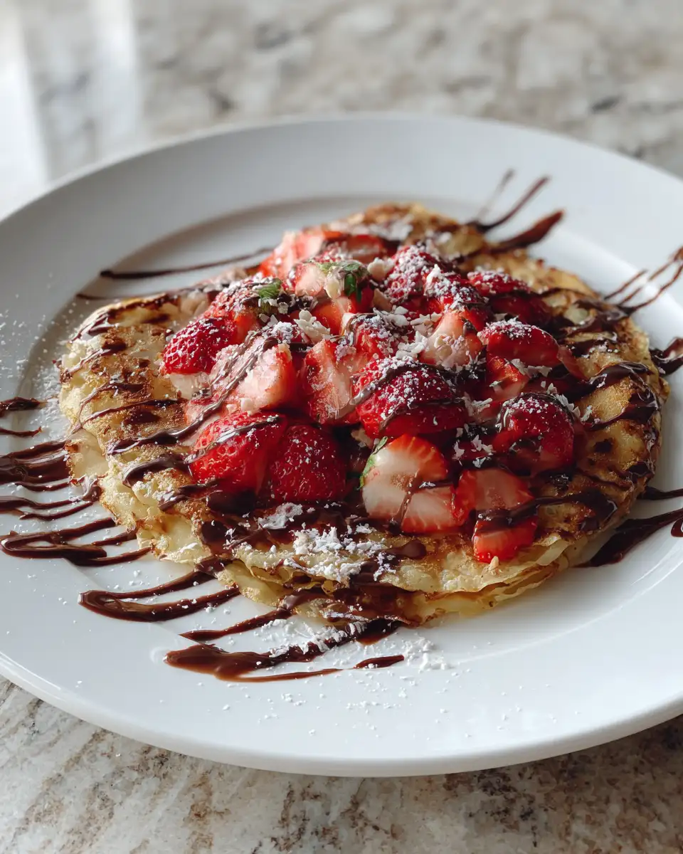 Final dish - Strawberry & Chocolate Crepe Masterpiece: A Sweet Symphony