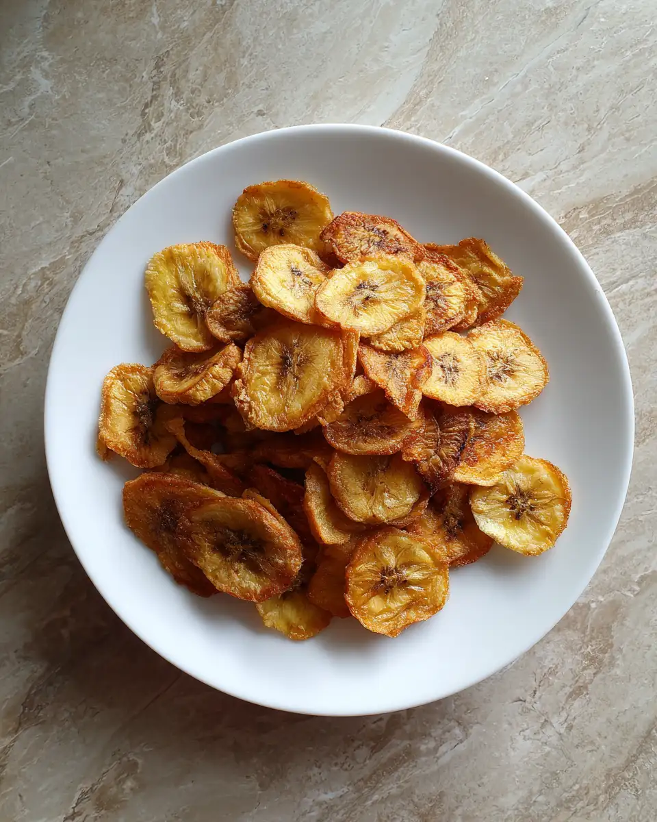 Final dish - Crispy Delight: Mastering Air Fryer Banana Chips