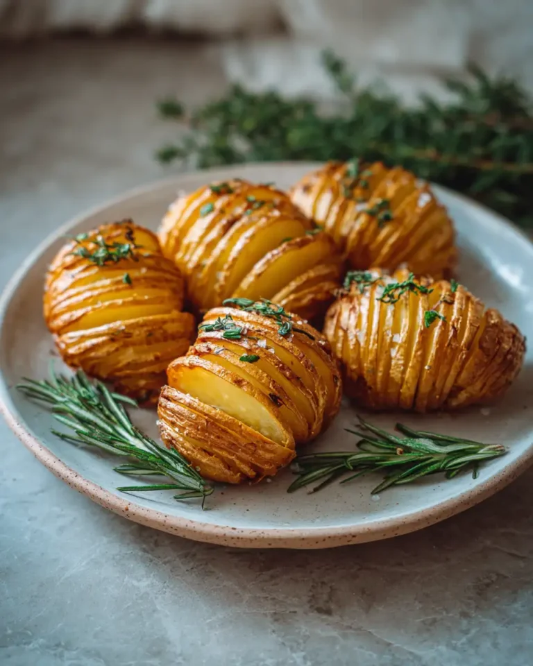 Crispy Perfection: Air Fryer Hasselback Potatoes Made Easy - Featured Image