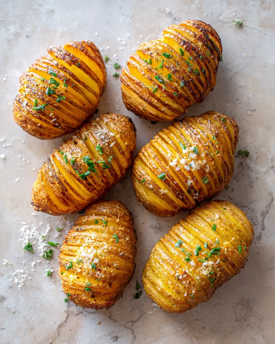 Ingredients for Crispy Perfection: Air Fryer Hasselback Potatoes Made Easy