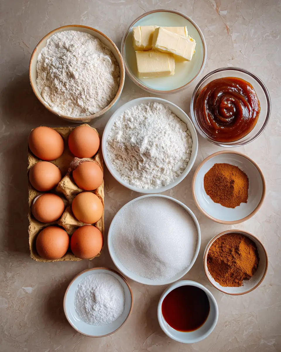 Ingredients for Irresistible Apple Butter Pull-Apart Bread: A Fall Favorite
