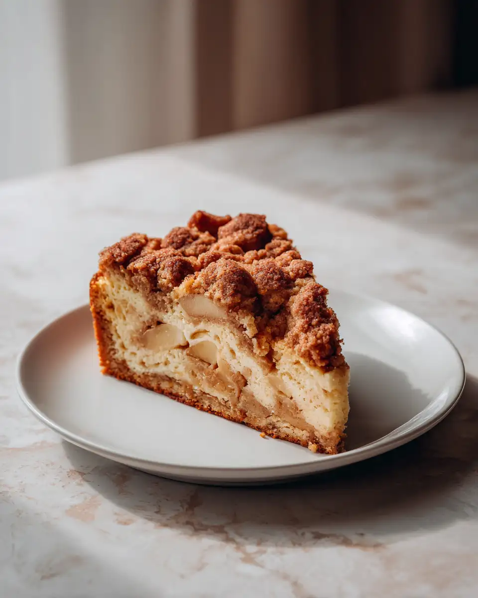 Final dish - Irresistible Apple Crumb Cake: A Slice of Autumn Bliss