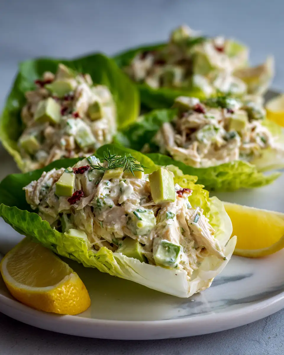 Sail Into Flavor with Avocado Chicken Salad Lettuce Boats - Featured Image
