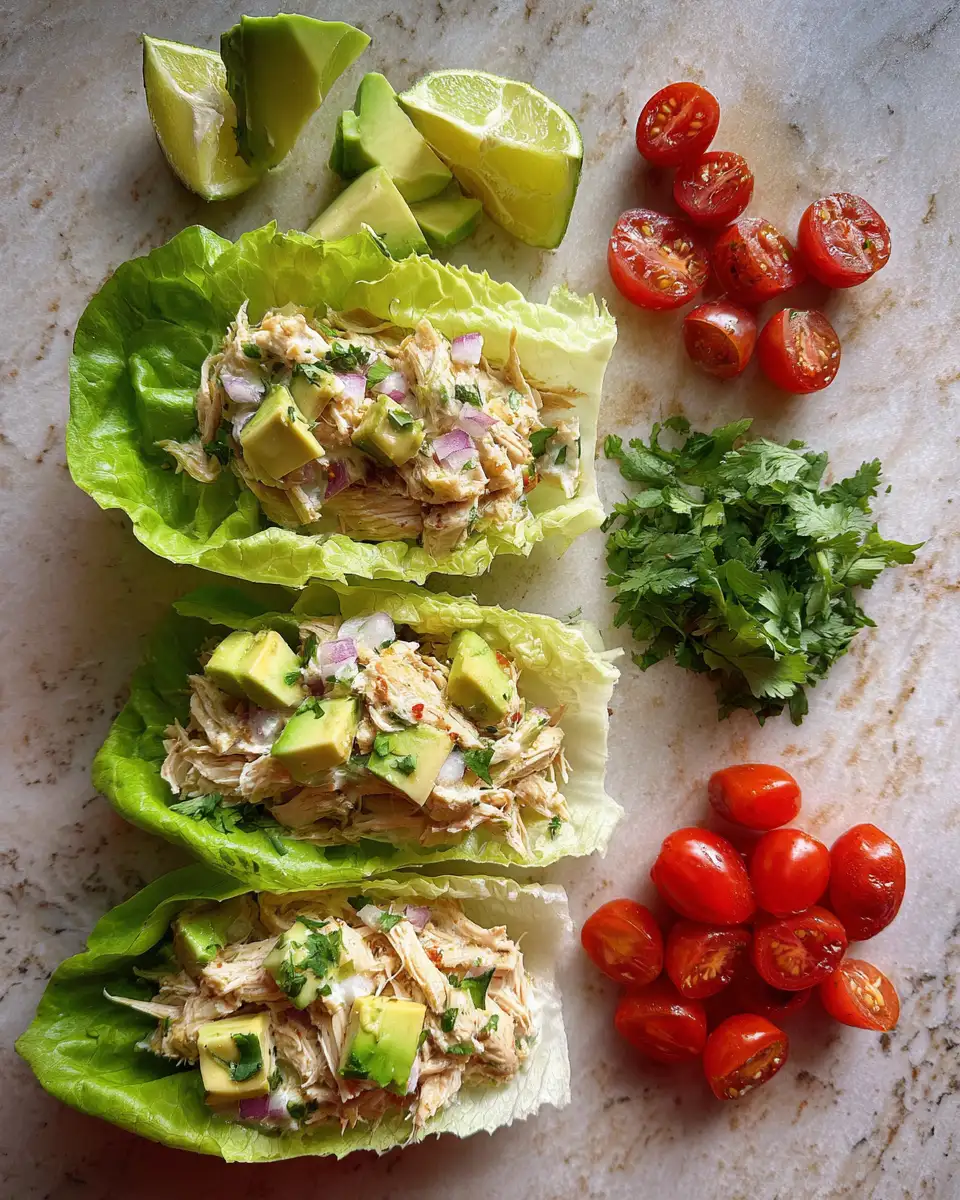 Sail Into Flavor with Avocado Chicken Salad Lettuce Boats 4 Ingredients for Sail Into Flavor with Avocado Chicken Salad Lettuce Boats