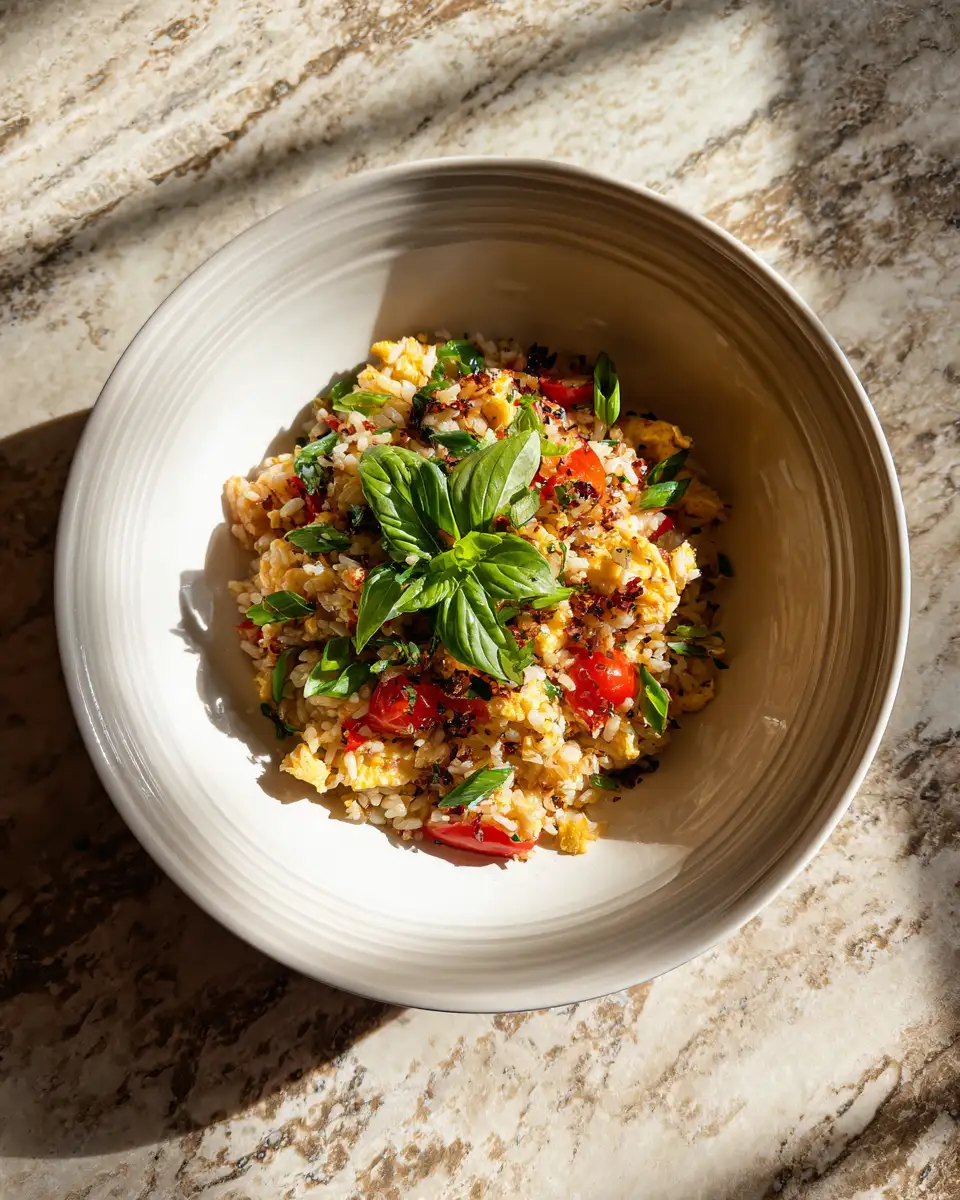 Final dish - Savor the Flavor: Irresistible Basil Fried Rice Recipe