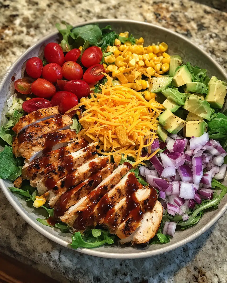 Ingredients for Sizzling Summer Delight BBQ Chicken Salad Extravaganza