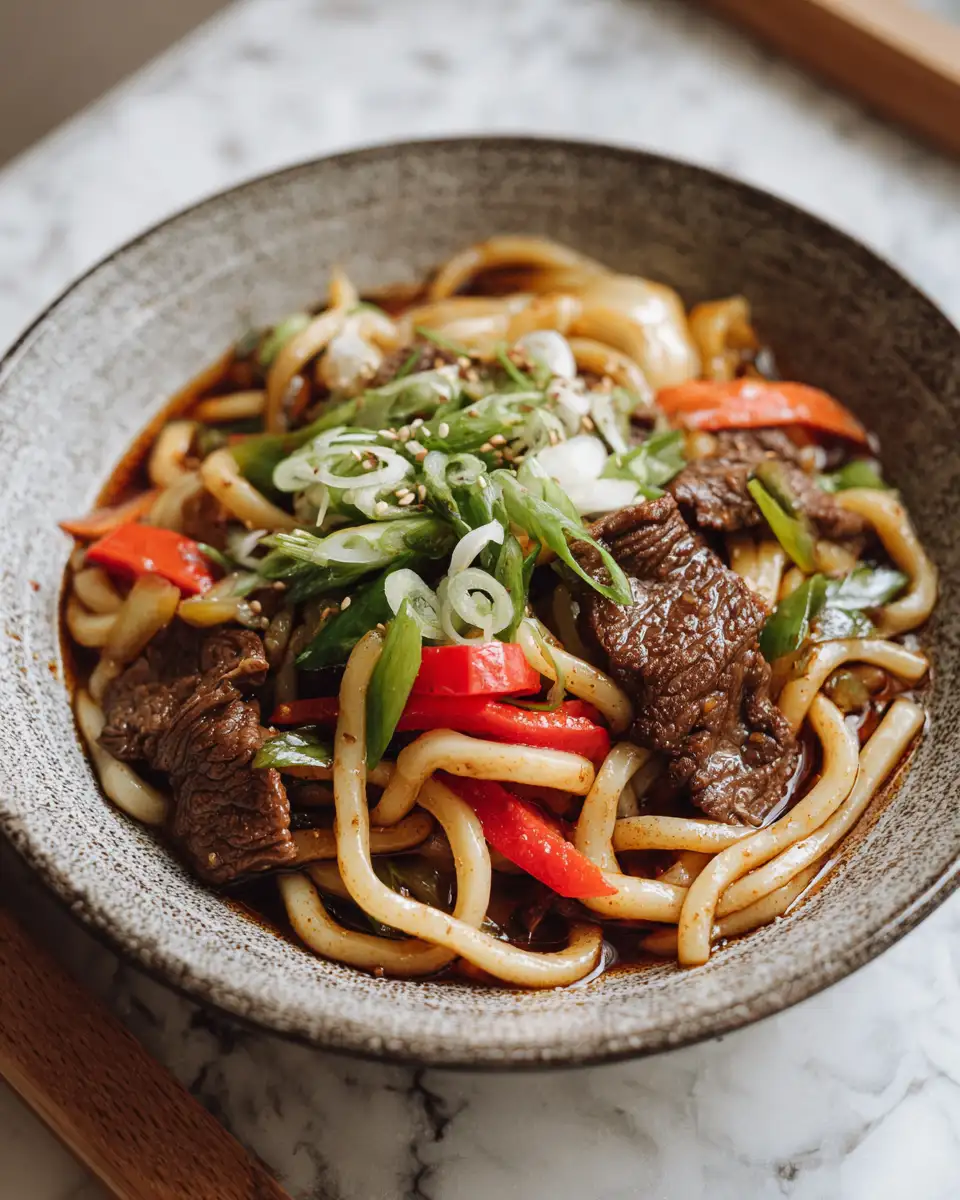 Savor the Flavor: Unleash the Zesty Delight of Beef Black Pepper Udon - Featured Image