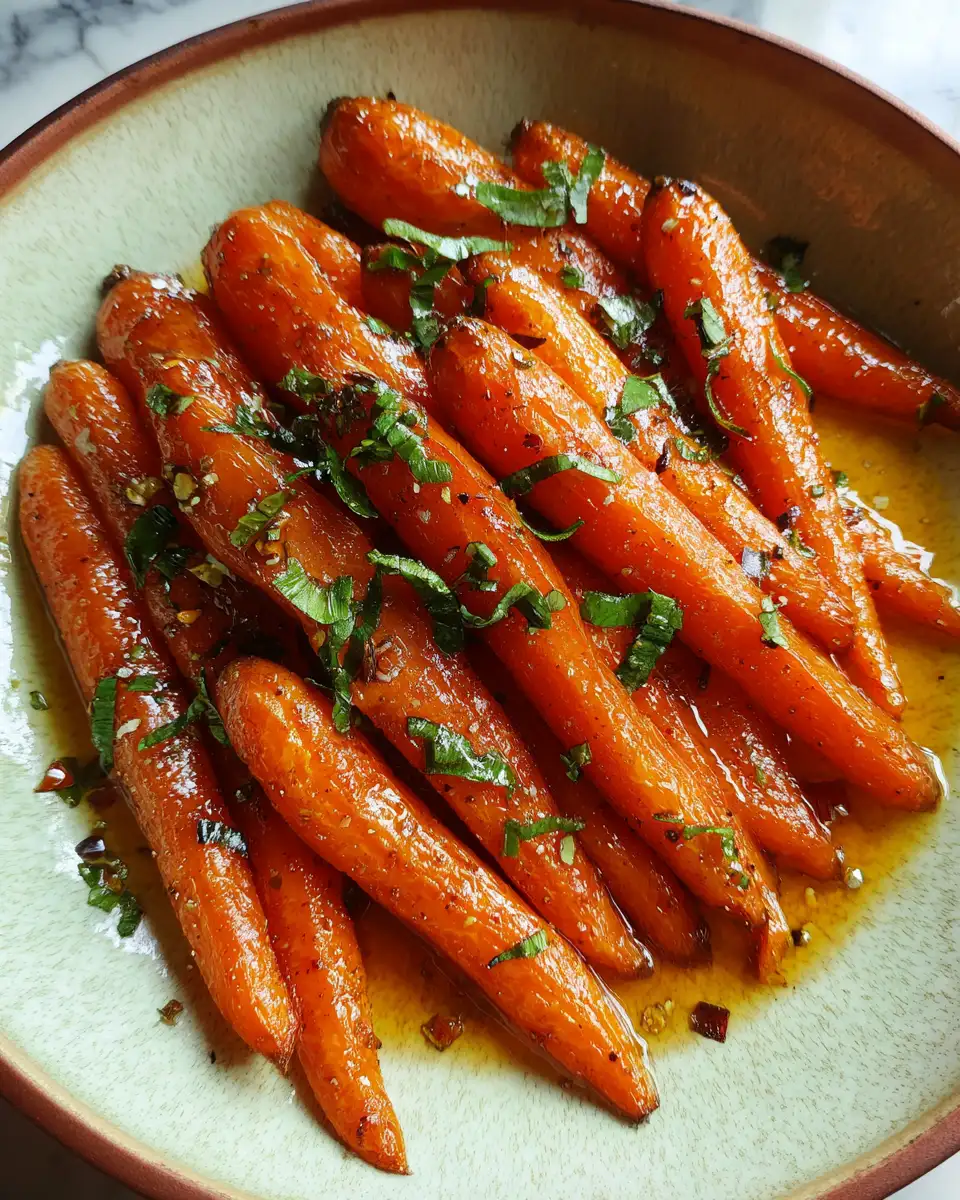 Final dish - Caramelized Bliss: Brown Butter Maple Glazed Carrots Unveiled
