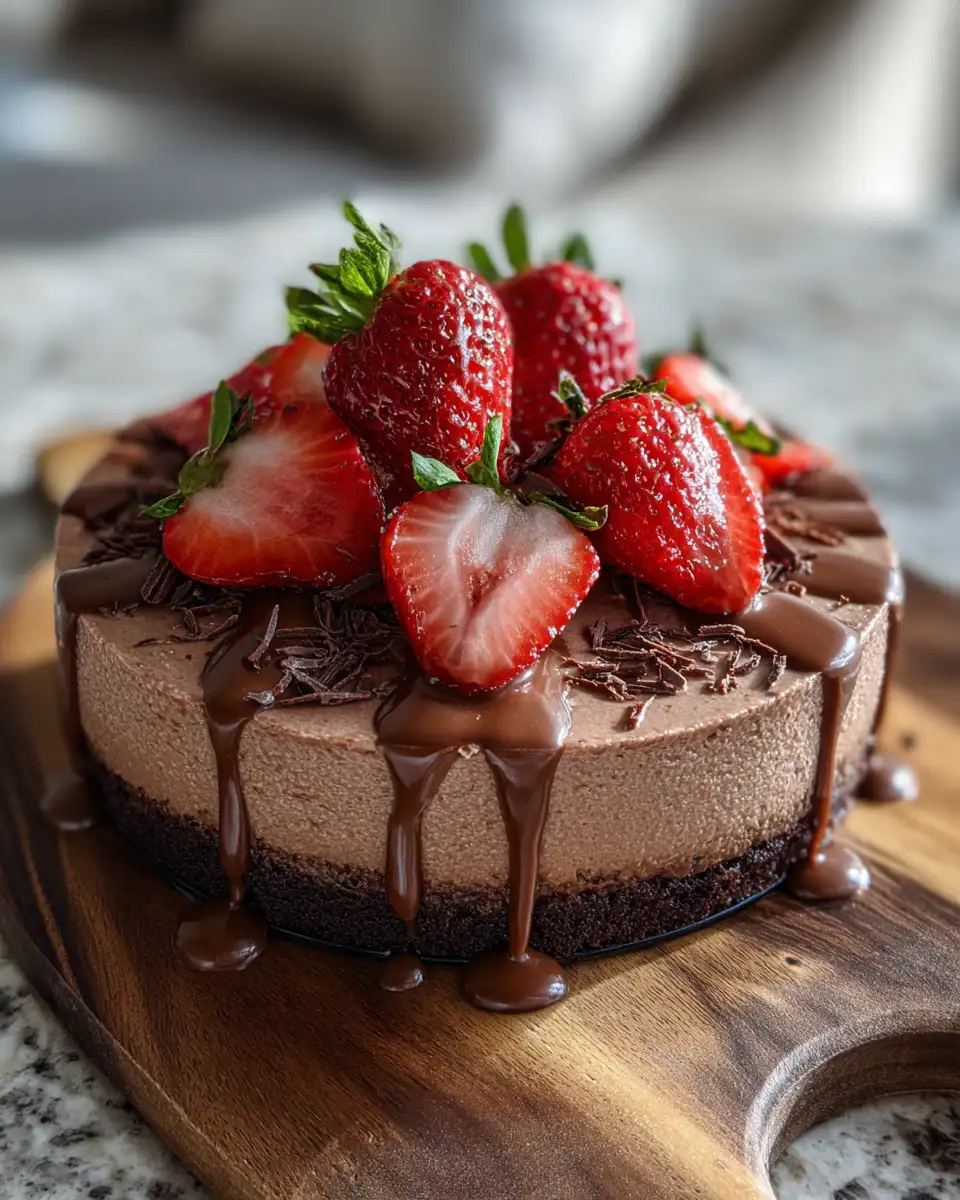 Final dish - Indulge in Decadence: Brownie Choco Strawberry Mousse Delight