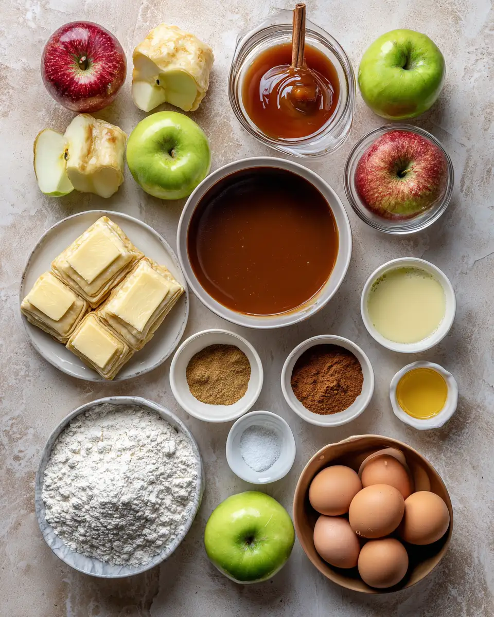 Ingredients for Sweet Autumn Delight: Irresistible Caramel Apple Turnovers