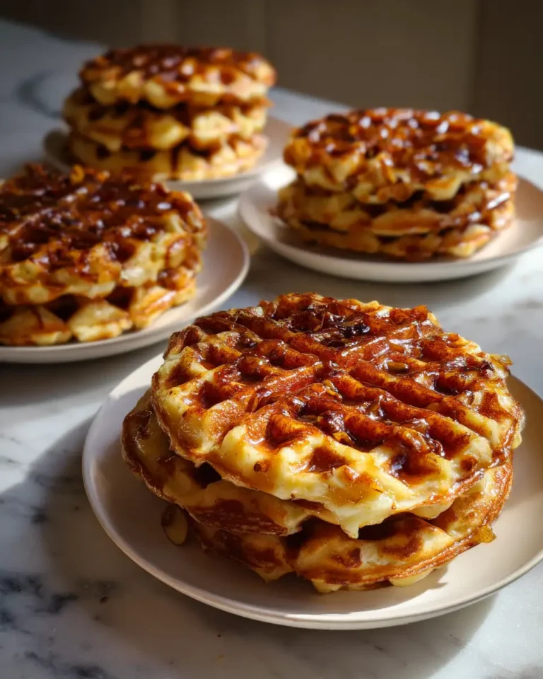 Indulge in Irresistible Caramelized Apple Waffle Pastries - Featured Image