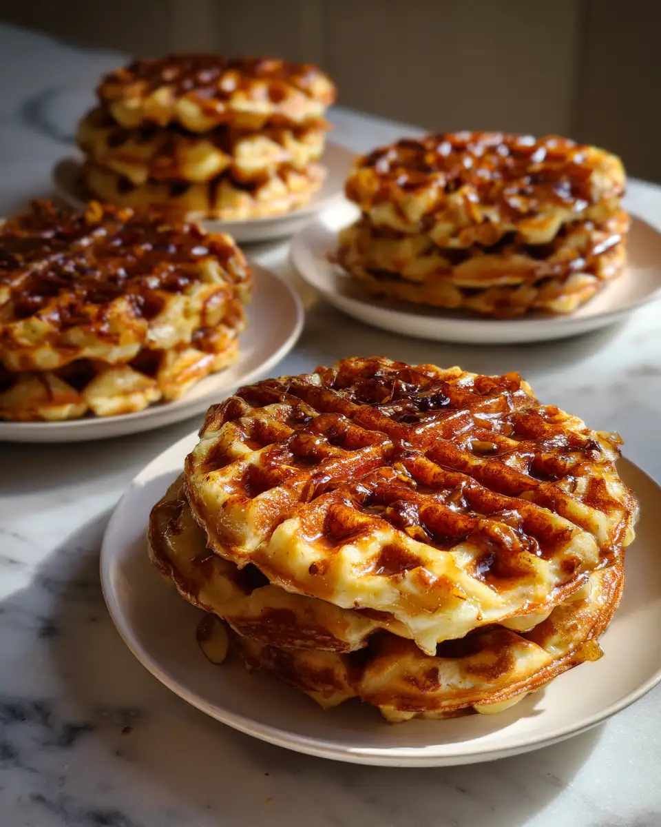 Indulge in Irresistible Caramelized Apple Waffle Pastries - Featured Image