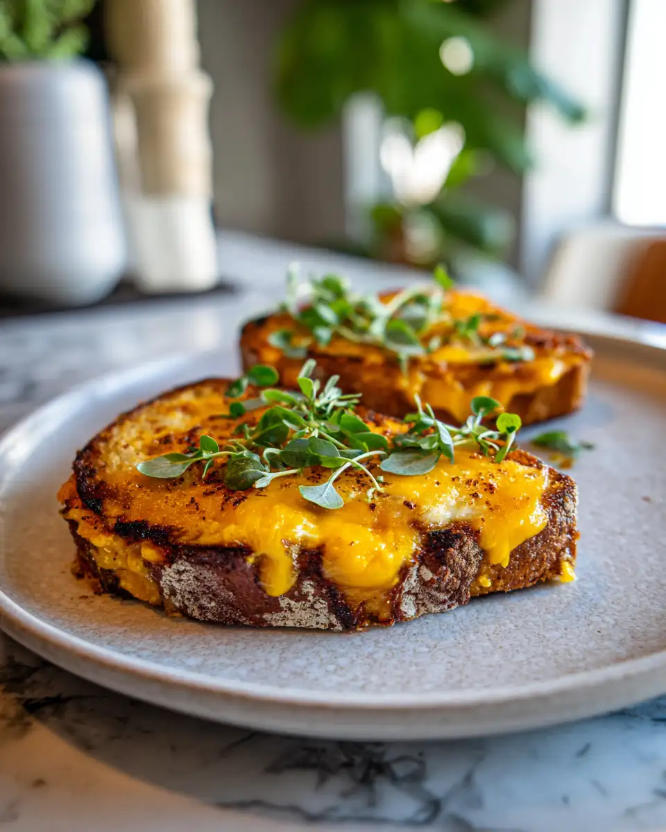 Final dish - Melt into Autumn Bliss with Cheddar Pumpkin Grilled Cheese