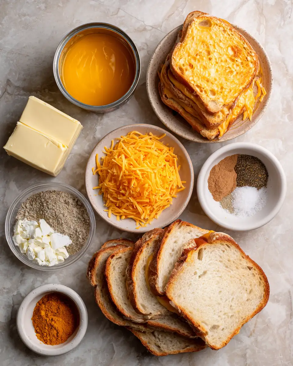 Ingredients for Melt into Autumn Bliss with Cheddar Pumpkin Grilled Cheese