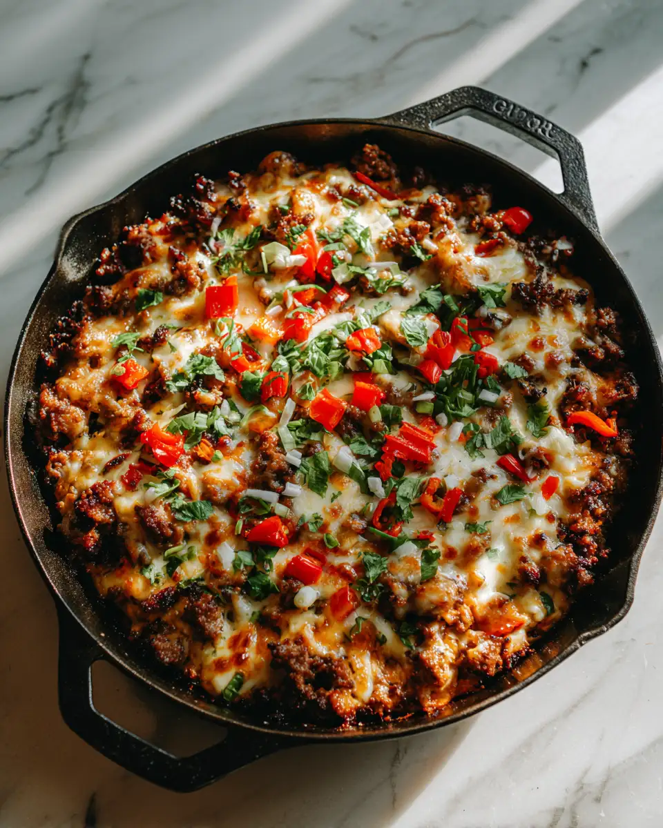 Sizzle and Savor: The Ultimate Cheesesteak Ground Beef Skillet Sensation - Featured Image
