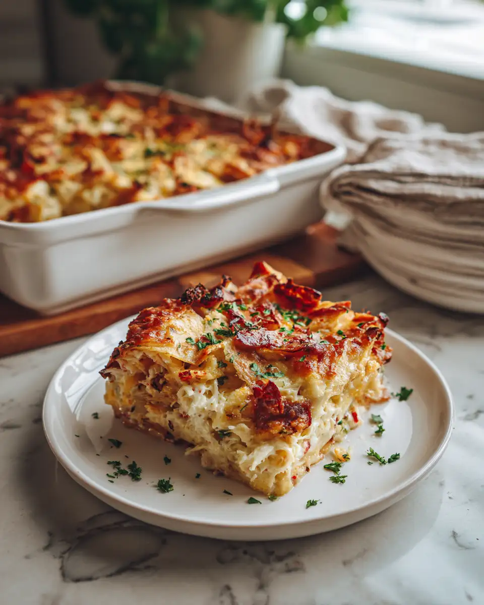 Dive into Decadence with Cheesy Crab Rangoon Casserole - Featured Image