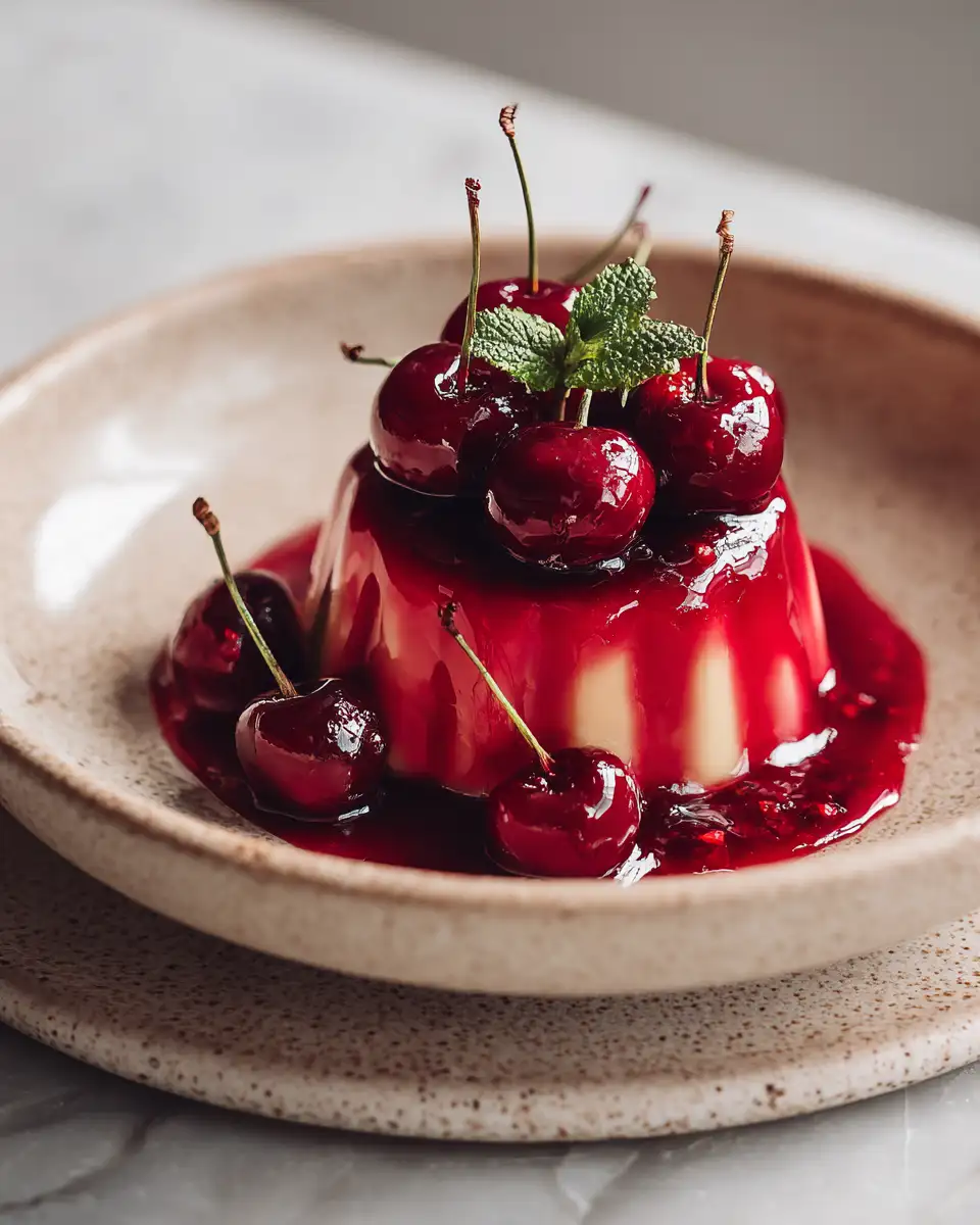 Final dish - Cherry Muhallebi Magic for the Dessert Lover's Soul