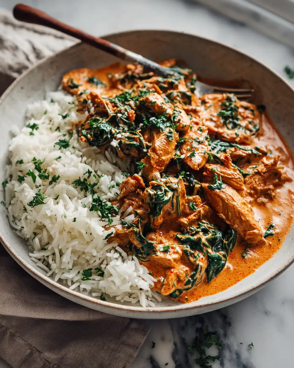 Savory Bliss: Chicken and Spinach in Creamy Paprika Sauce Delight - Featured Image