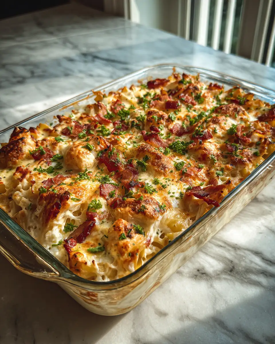 Savor the Flavor: Ultimate Chicken Bacon Ranch Casserole Delight 6 Final dish - Savor the Flavor: Ultimate Chicken Bacon Ranch Casserole Delight