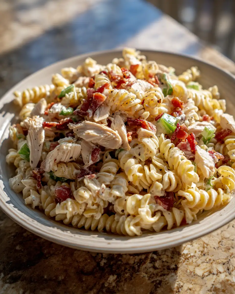 Irresistible Chicken Bacon Ranch Pasta Salad: A Flavor Explosion in Every Bite - Featured Image