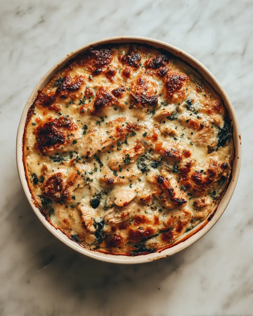 Final dish - Decadent Chicken Florentine Bake: A Creamy Comfort Delight