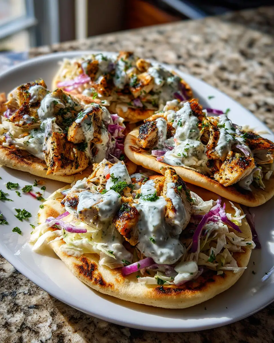 Final dish - Savor the Flavor: Chicken Pitas with Creamy Herby Ranch Slaw