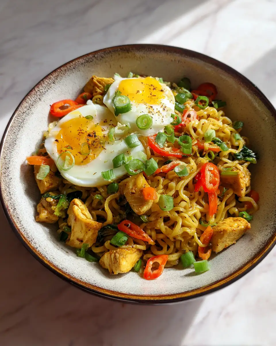 Final dish - Spice Up Your Dinner Routine with Chicken Ramen Stir-Fry