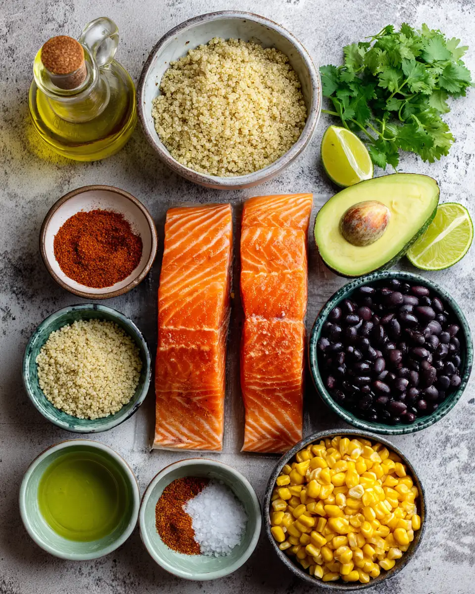 Spice Up Your Dinner Routine with Flavor-Packed Chipotle Salmon Bowls 4 Ingredients for Spice Up Your Dinner Routine with Flavor-Packed Chipotle Salmon Bowls
